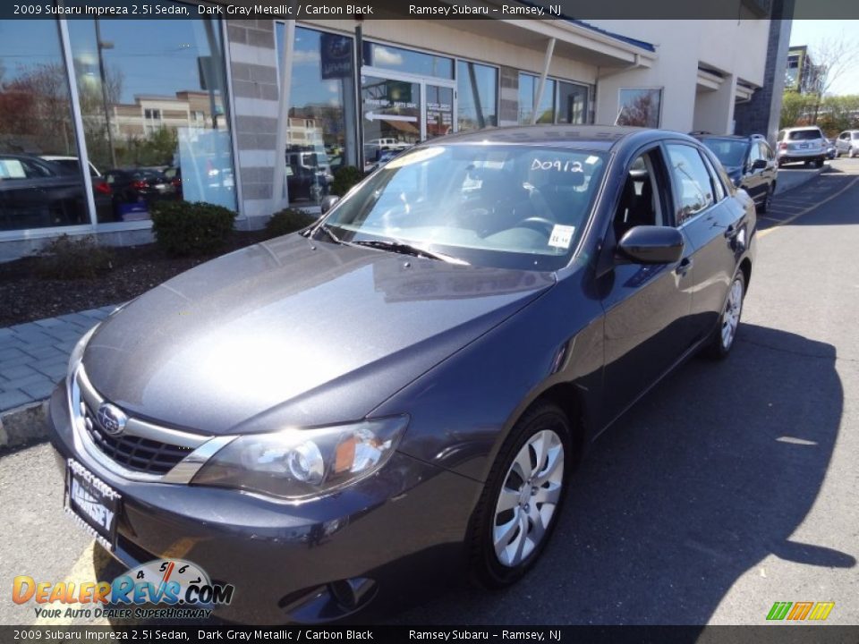 2009 Subaru Impreza 2.5i Sedan Dark Gray Metallic / Carbon Black Photo #1