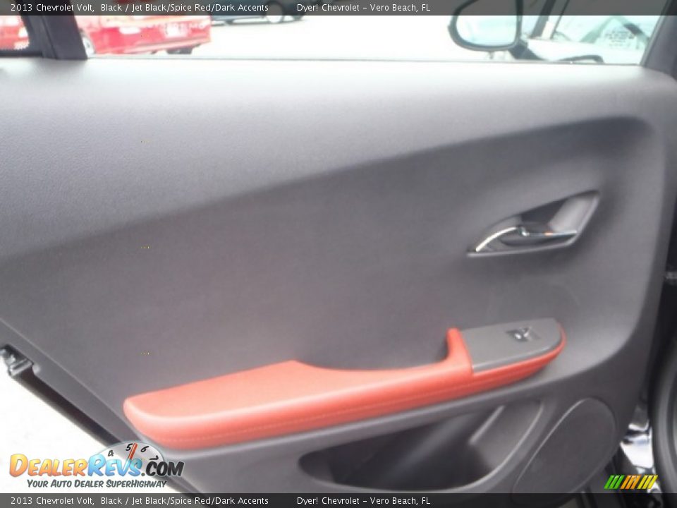 2013 Chevrolet Volt Black / Jet Black/Spice Red/Dark Accents Photo #17