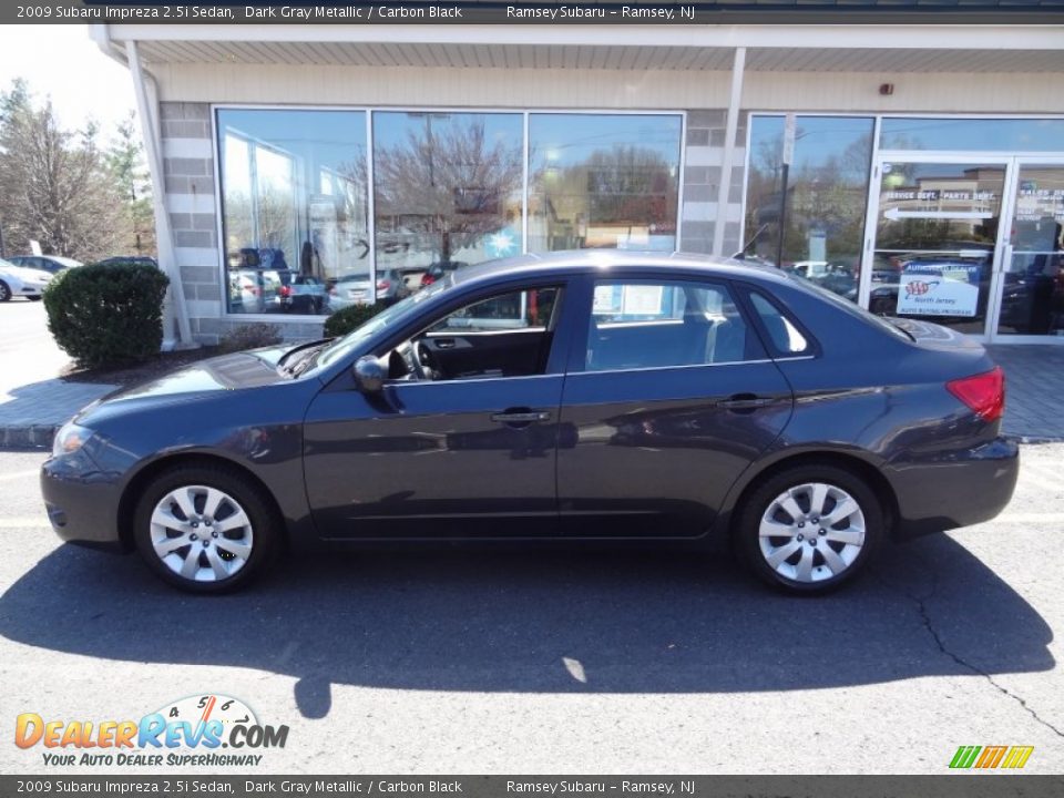 2009 Subaru Impreza 2.5i Sedan Dark Gray Metallic / Carbon Black Photo #3