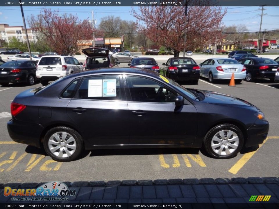 2009 Subaru Impreza 2.5i Sedan Dark Gray Metallic / Carbon Black Photo #8