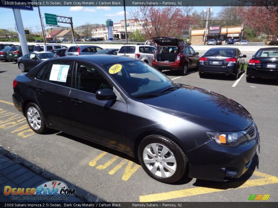 2009 Subaru Impreza 2.5i Sedan Dark Gray Metallic / Carbon Black Photo #9