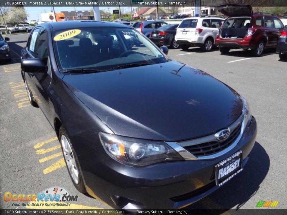 2009 Subaru Impreza 2.5i Sedan Dark Gray Metallic / Carbon Black Photo #10
