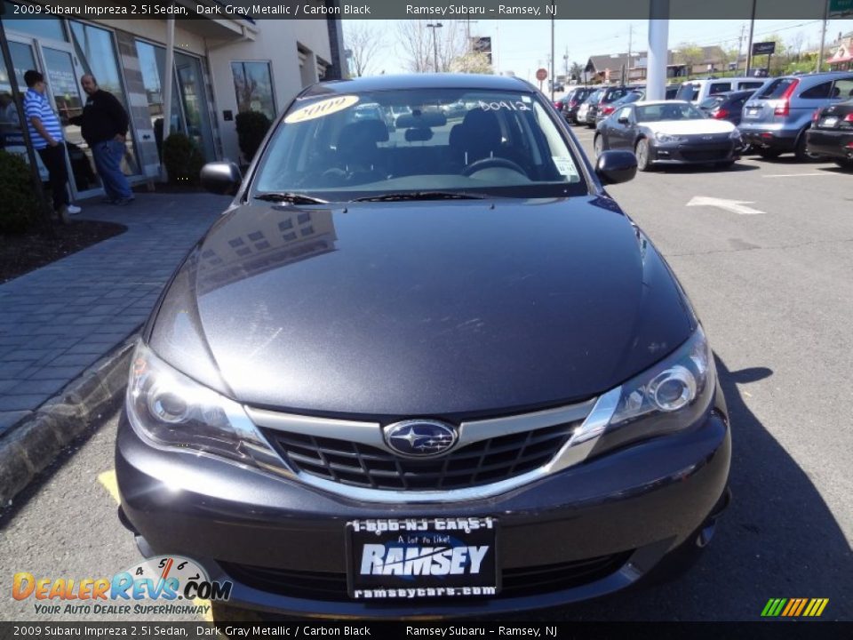 2009 Subaru Impreza 2.5i Sedan Dark Gray Metallic / Carbon Black Photo #11