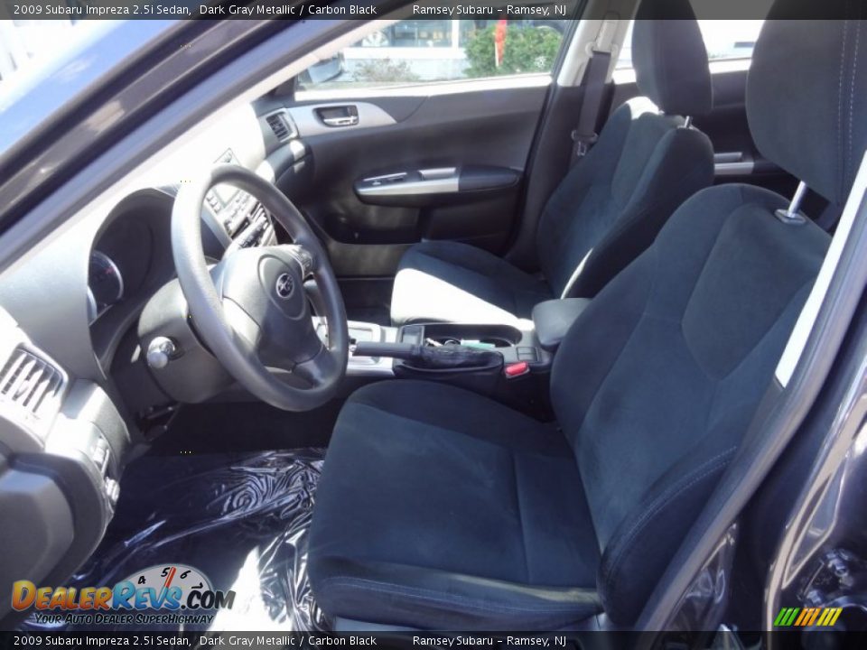 2009 Subaru Impreza 2.5i Sedan Dark Gray Metallic / Carbon Black Photo #12