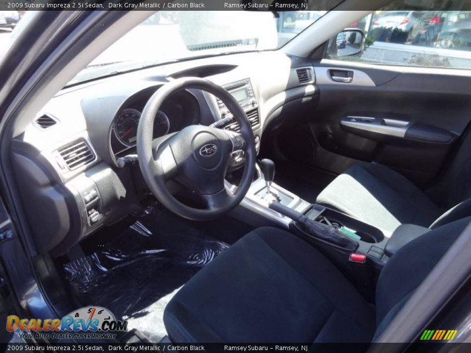 2009 Subaru Impreza 2.5i Sedan Dark Gray Metallic / Carbon Black Photo #13