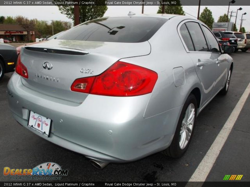 2012 Infiniti G 37 x AWD Sedan Liquid Platinum / Graphite Photo #3