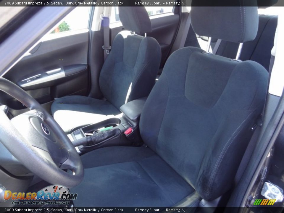2009 Subaru Impreza 2.5i Sedan Dark Gray Metallic / Carbon Black Photo #14