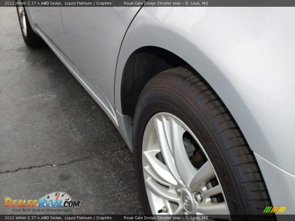 2012 Infiniti G 37 x AWD Sedan Liquid Platinum / Graphite Photo #4