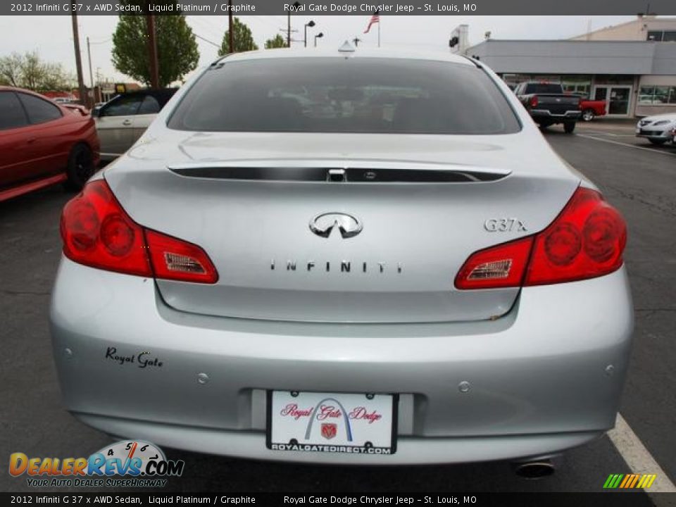 2012 Infiniti G 37 x AWD Sedan Liquid Platinum / Graphite Photo #6