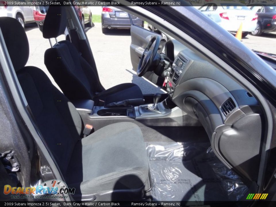 2009 Subaru Impreza 2.5i Sedan Dark Gray Metallic / Carbon Black Photo #18