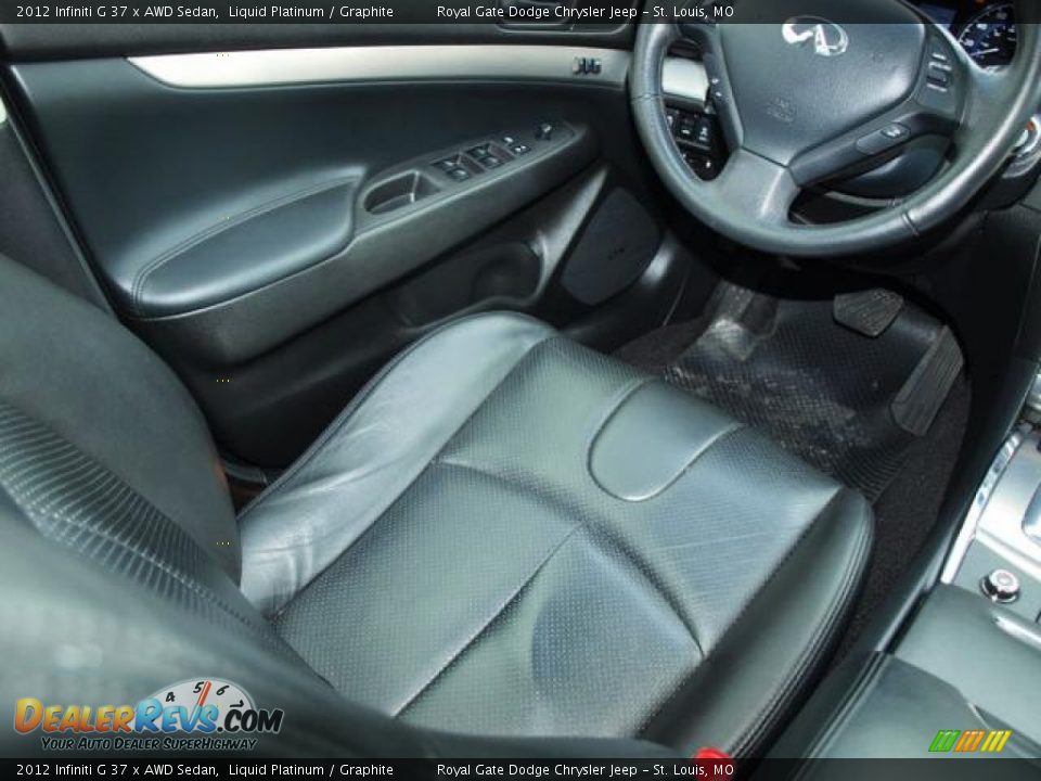 2012 Infiniti G 37 x AWD Sedan Liquid Platinum / Graphite Photo #11