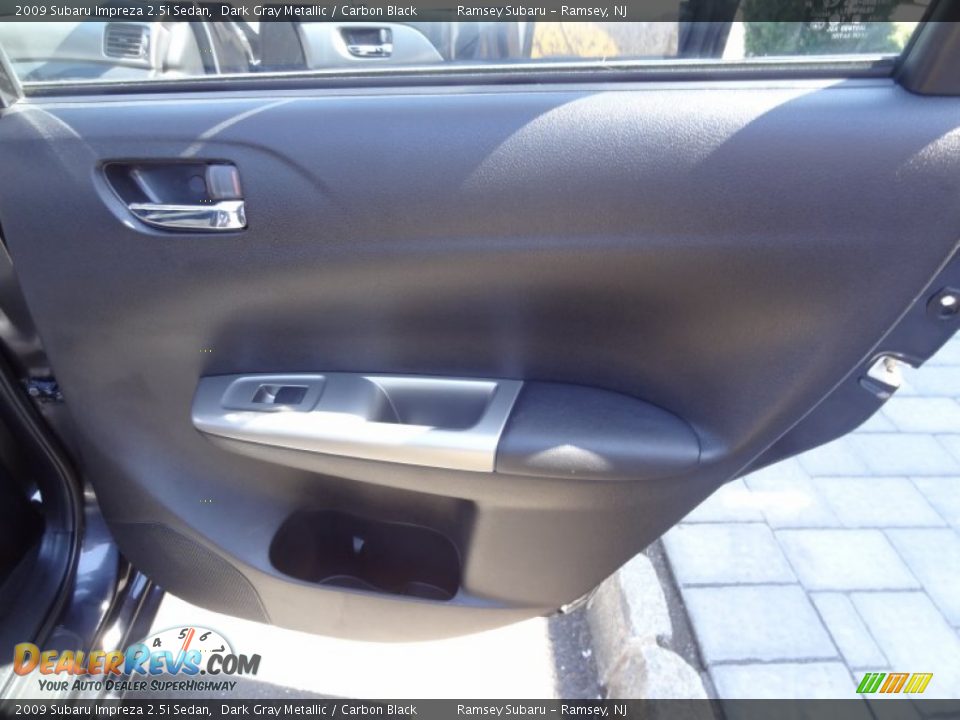 2009 Subaru Impreza 2.5i Sedan Dark Gray Metallic / Carbon Black Photo #22