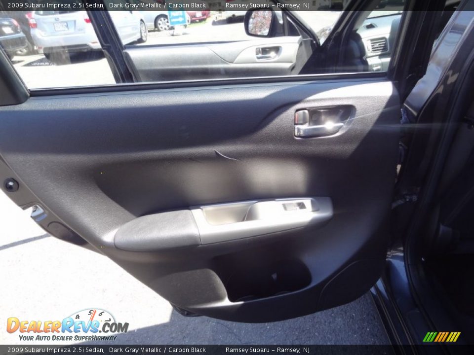 2009 Subaru Impreza 2.5i Sedan Dark Gray Metallic / Carbon Black Photo #24