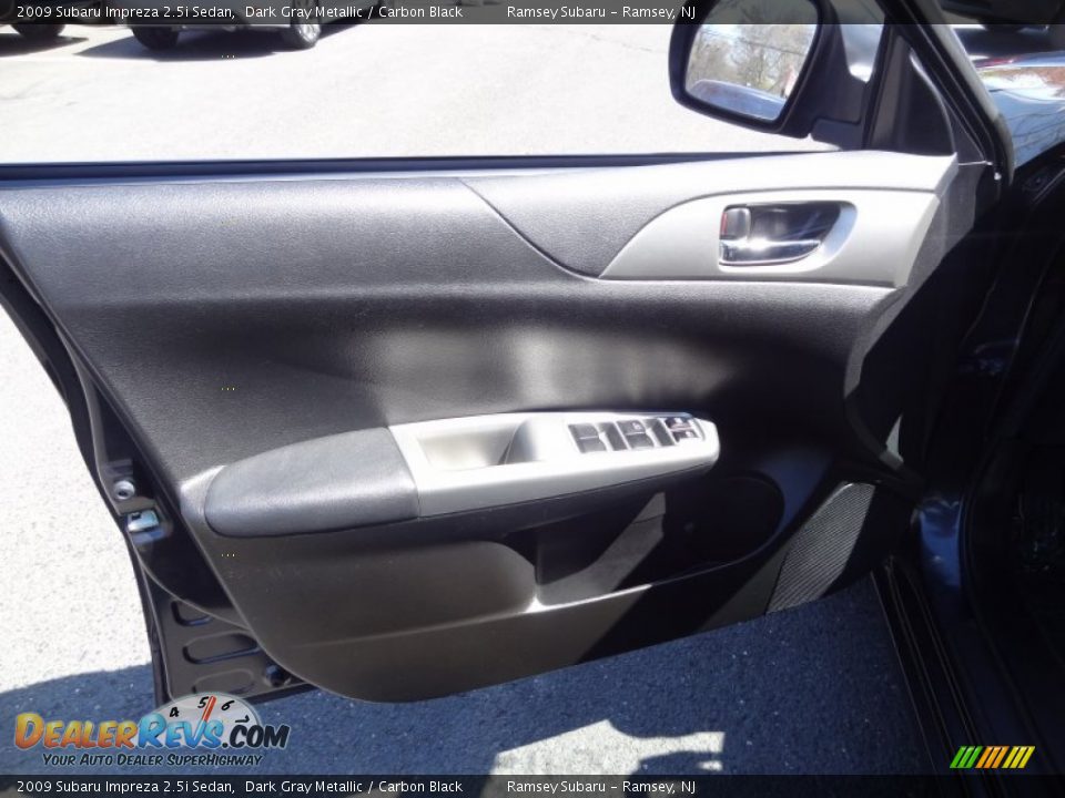 2009 Subaru Impreza 2.5i Sedan Dark Gray Metallic / Carbon Black Photo #25
