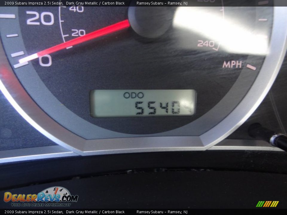 2009 Subaru Impreza 2.5i Sedan Dark Gray Metallic / Carbon Black Photo #27