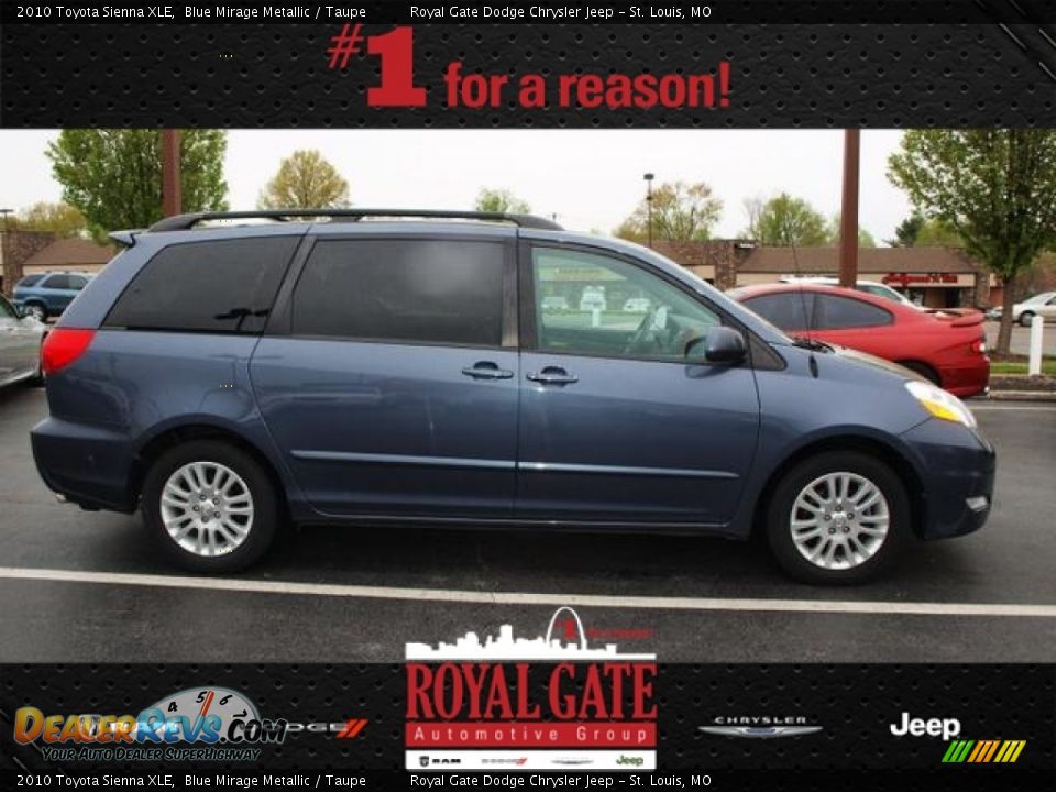 2010 Toyota Sienna XLE Blue Mirage Metallic / Taupe Photo #1