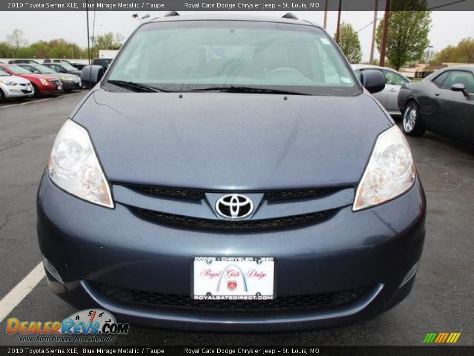 2010 Toyota Sienna XLE Blue Mirage Metallic / Taupe Photo #3