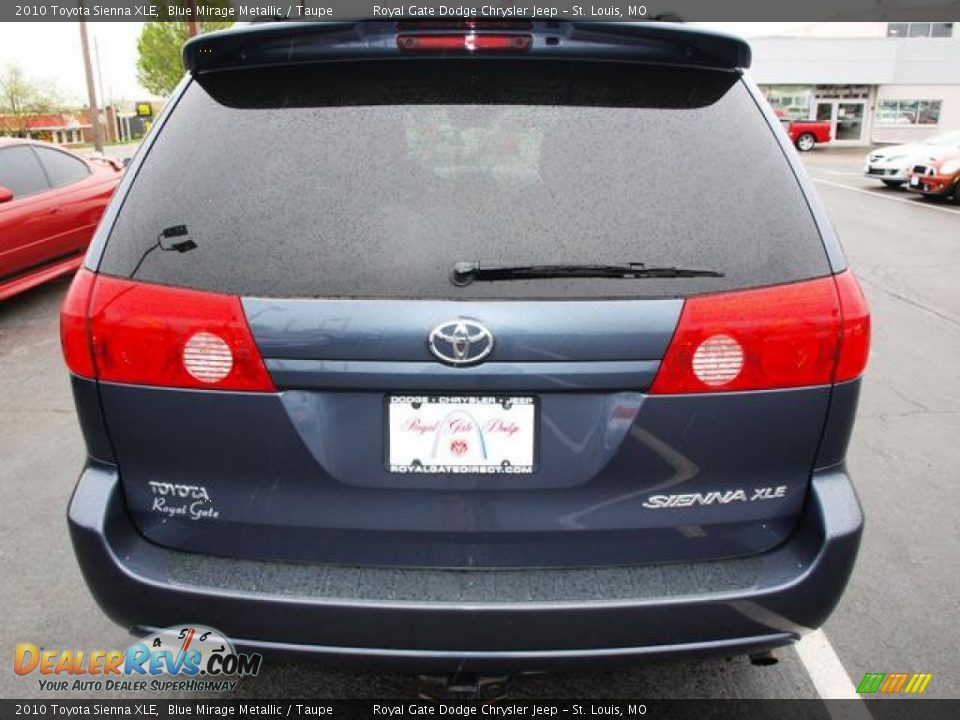 2010 Toyota Sienna XLE Blue Mirage Metallic / Taupe Photo #4