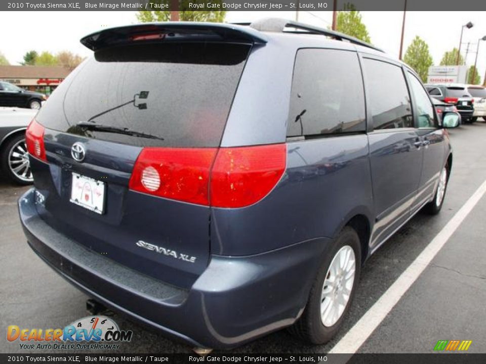 2010 Toyota Sienna XLE Blue Mirage Metallic / Taupe Photo #5