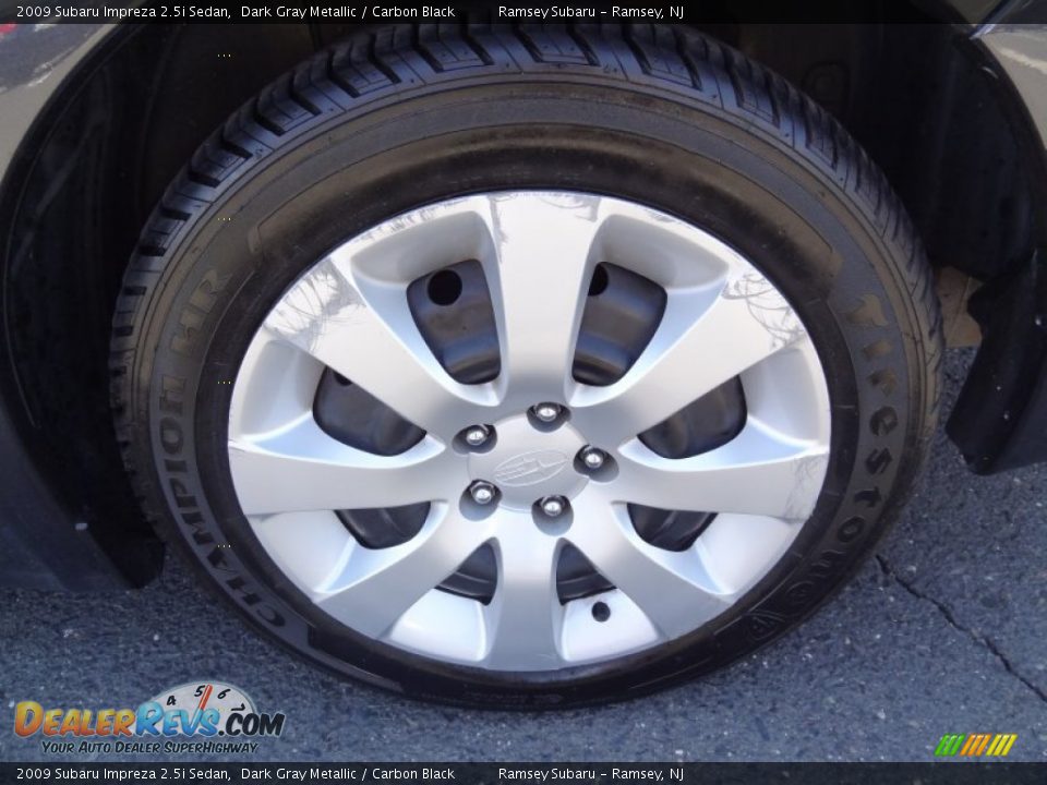 2009 Subaru Impreza 2.5i Sedan Dark Gray Metallic / Carbon Black Photo #36
