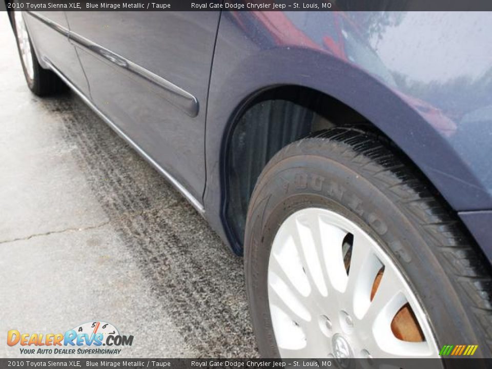 2010 Toyota Sienna XLE Blue Mirage Metallic / Taupe Photo #7
