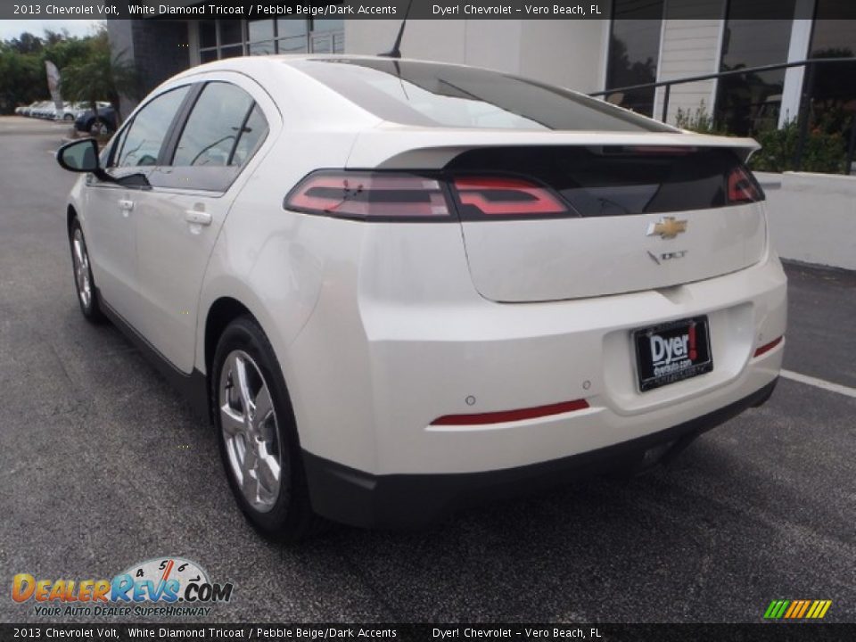 2013 Chevrolet Volt White Diamond Tricoat / Pebble Beige/Dark Accents Photo #4