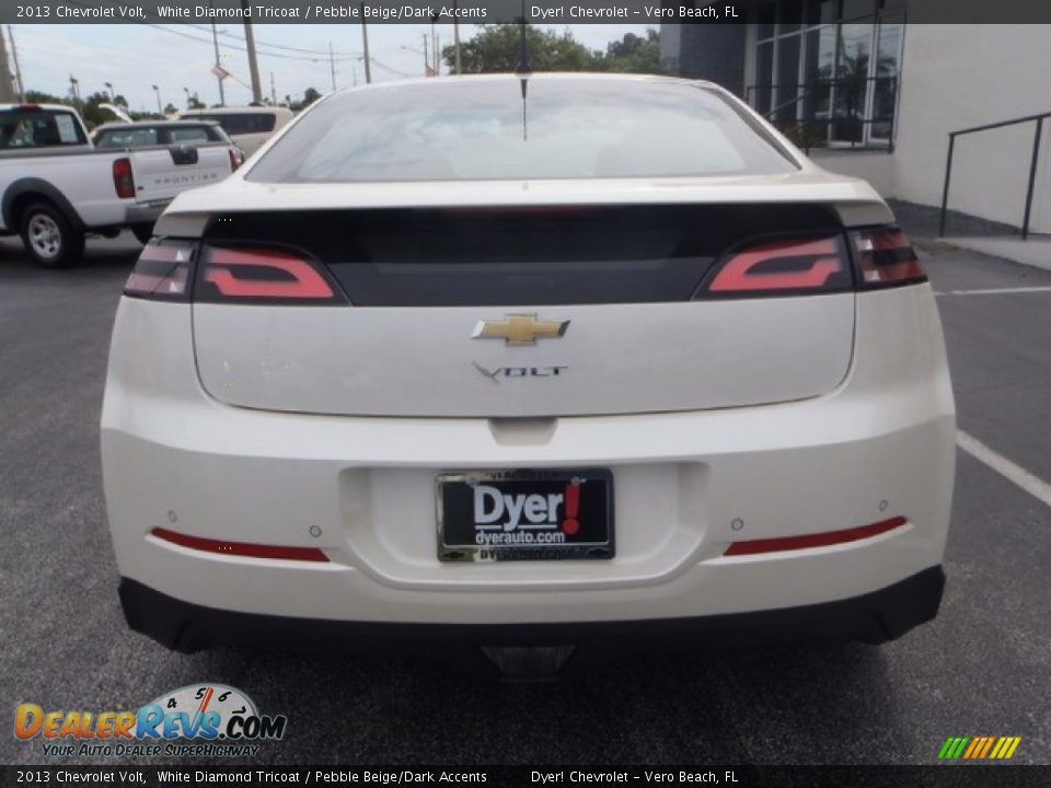 2013 Chevrolet Volt White Diamond Tricoat / Pebble Beige/Dark Accents Photo #5