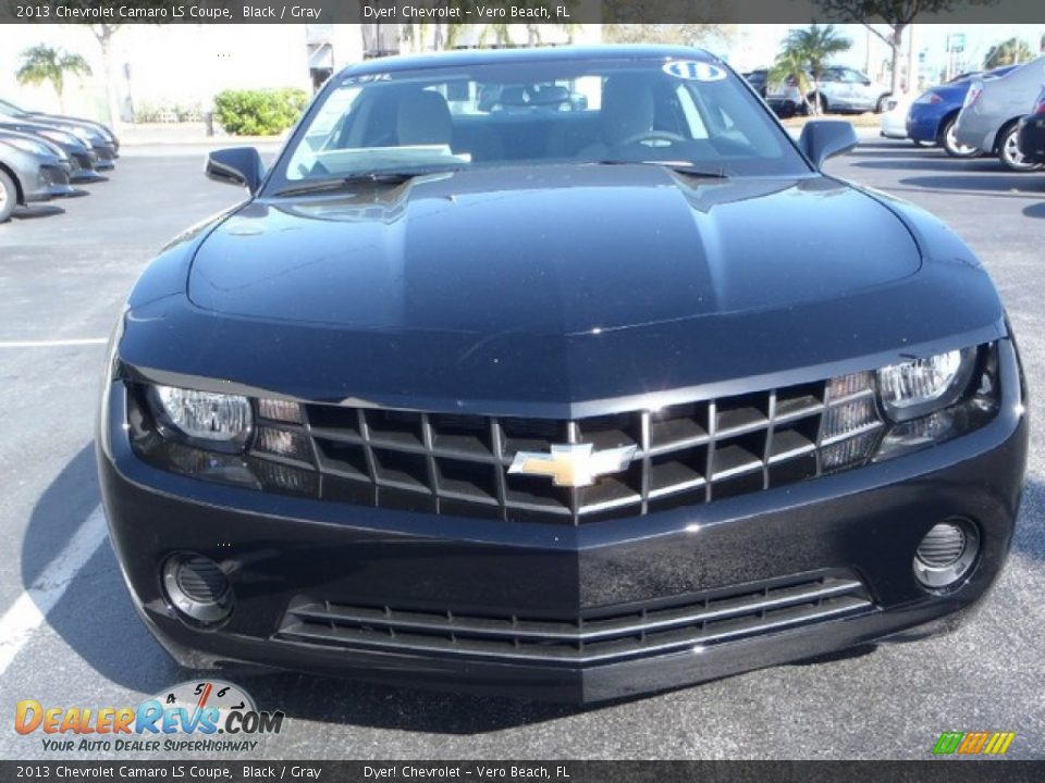 2013 Chevrolet Camaro LS Coupe Black / Gray Photo #2