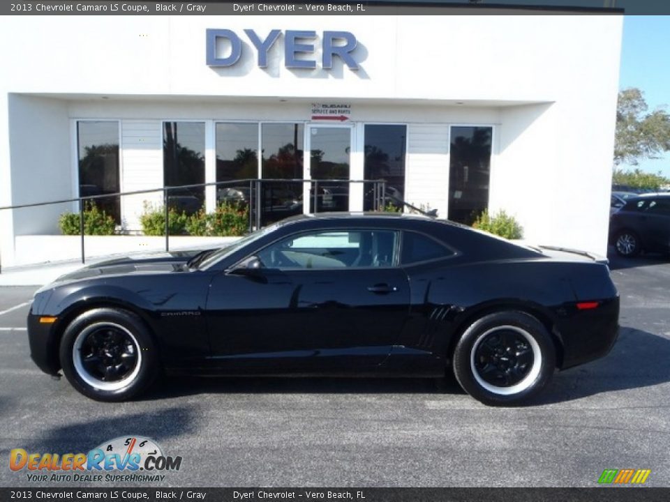 2013 Chevrolet Camaro LS Coupe Black / Gray Photo #3