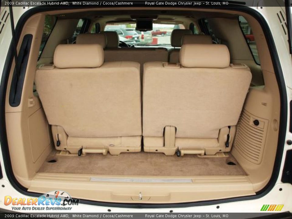 2009 Cadillac Escalade Hybrid AWD White Diamond / Cocoa/Cashmere Photo #4