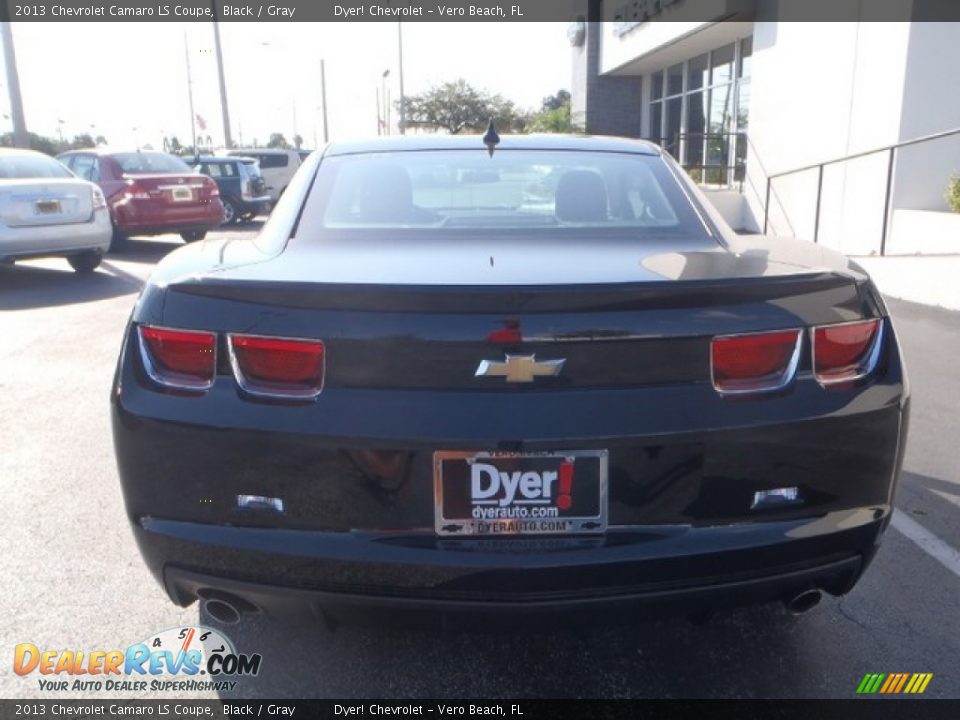 2013 Chevrolet Camaro LS Coupe Black / Gray Photo #5