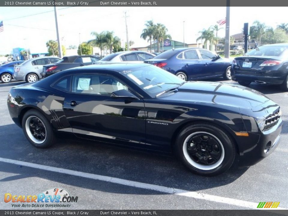 2013 Chevrolet Camaro LS Coupe Black / Gray Photo #6