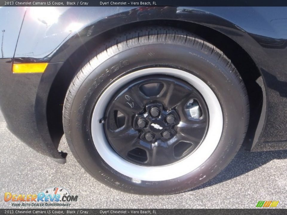 2013 Chevrolet Camaro LS Coupe Black / Gray Photo #7