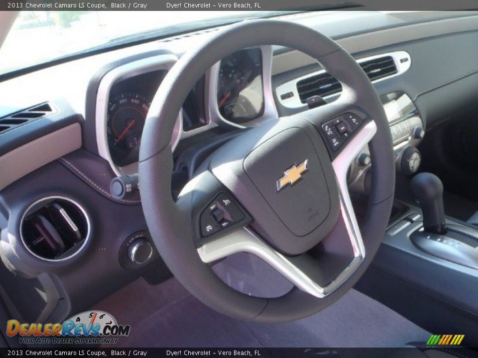 2013 Chevrolet Camaro LS Coupe Black / Gray Photo #11