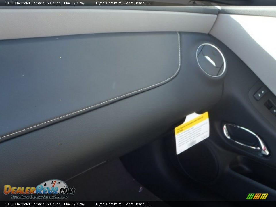 2013 Chevrolet Camaro LS Coupe Black / Gray Photo #14
