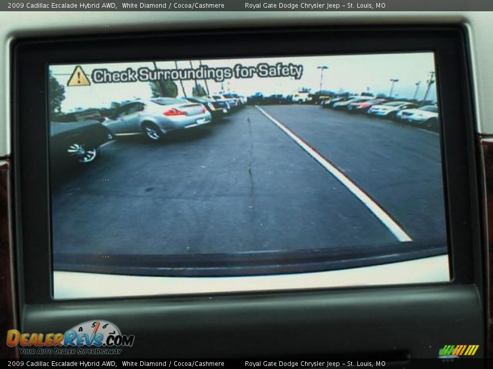 2009 Cadillac Escalade Hybrid AWD White Diamond / Cocoa/Cashmere Photo #18