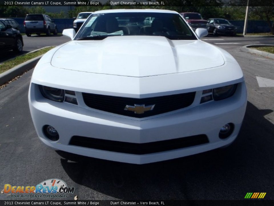 2013 Chevrolet Camaro LT Coupe Summit White / Beige Photo #2