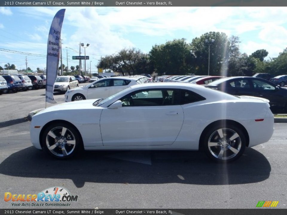 2013 Chevrolet Camaro LT Coupe Summit White / Beige Photo #3