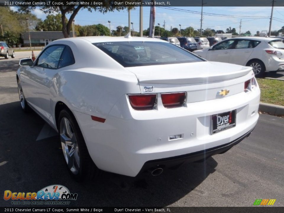 2013 Chevrolet Camaro LT Coupe Summit White / Beige Photo #4