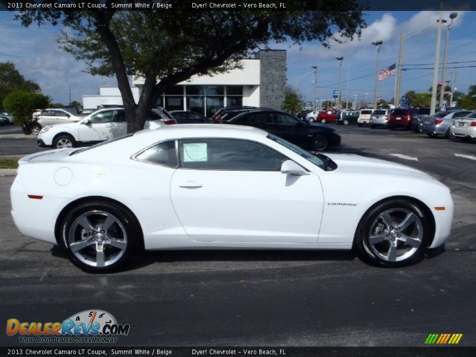 2013 Chevrolet Camaro LT Coupe Summit White / Beige Photo #6