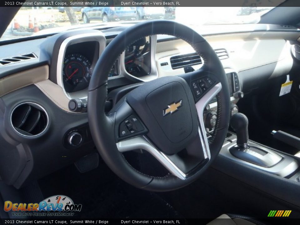2013 Chevrolet Camaro LT Coupe Summit White / Beige Photo #9