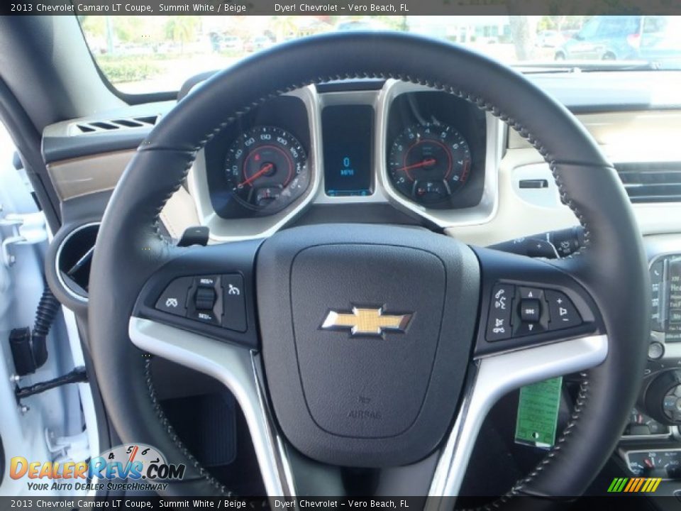 2013 Chevrolet Camaro LT Coupe Summit White / Beige Photo #12