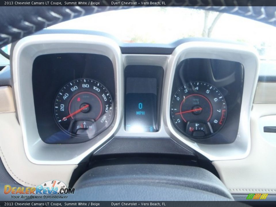 2013 Chevrolet Camaro LT Coupe Summit White / Beige Photo #13