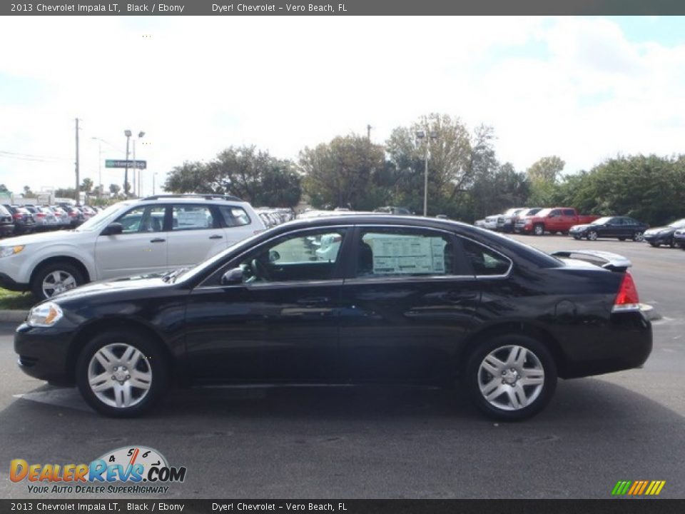 2013 Chevrolet Impala LT Black / Ebony Photo #3