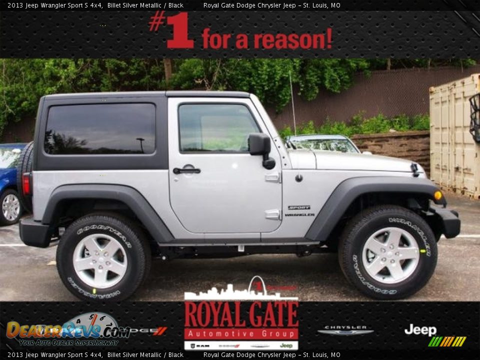 2013 Jeep Wrangler Sport S 4x4 Billet Silver Metallic / Black Photo #1