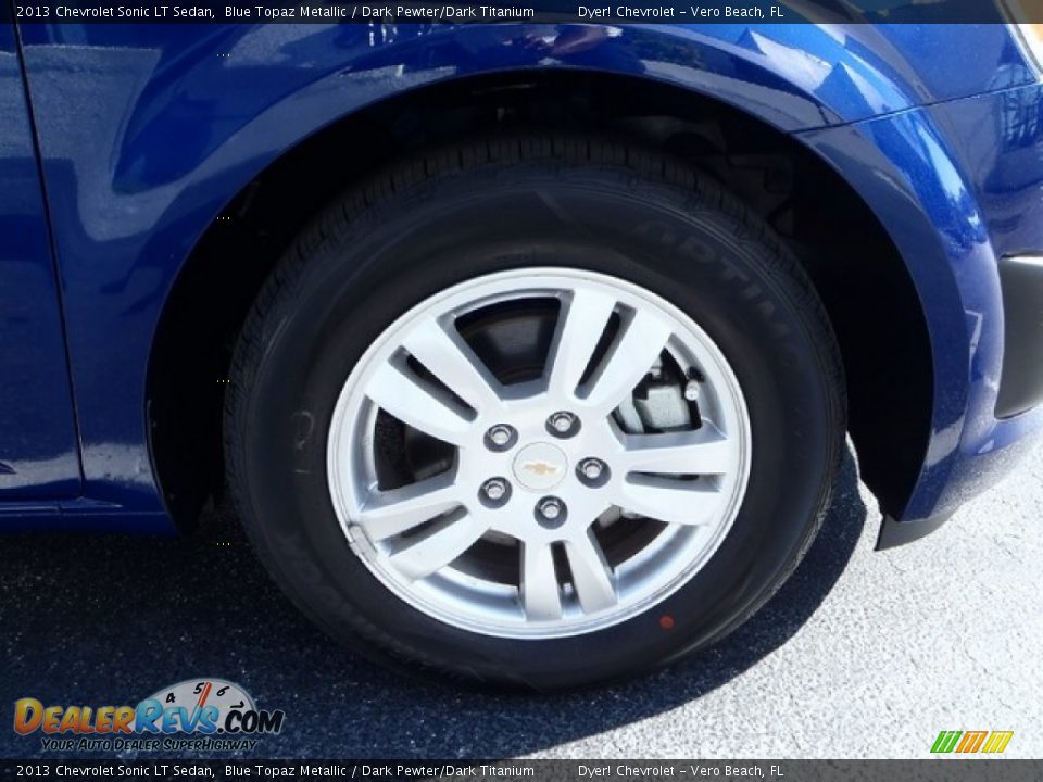 2013 Chevrolet Sonic LT Sedan Blue Topaz Metallic / Dark Pewter/Dark Titanium Photo #7