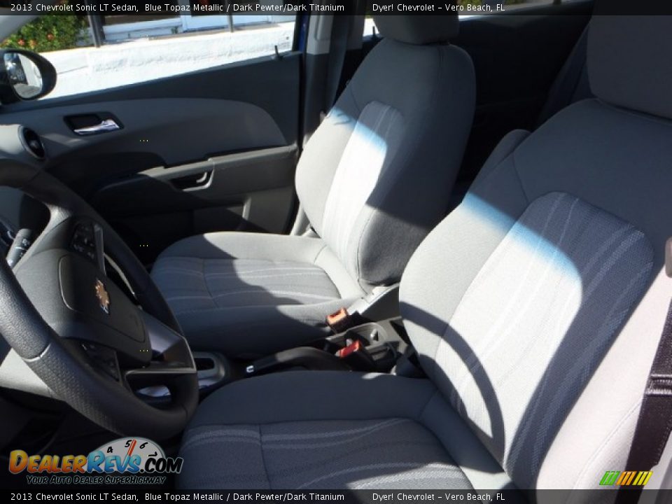 2013 Chevrolet Sonic LT Sedan Blue Topaz Metallic / Dark Pewter/Dark Titanium Photo #9