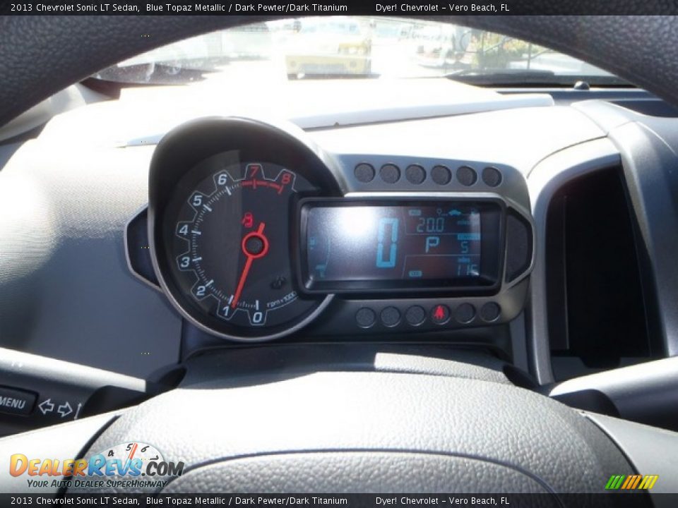 2013 Chevrolet Sonic LT Sedan Blue Topaz Metallic / Dark Pewter/Dark Titanium Photo #11