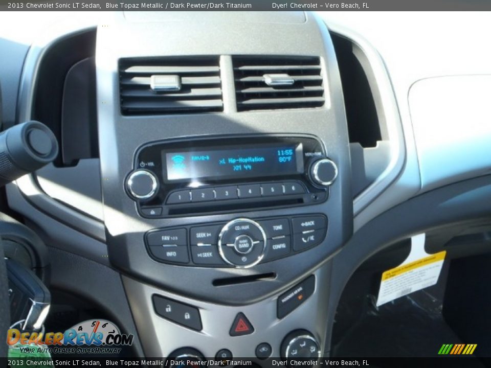 2013 Chevrolet Sonic LT Sedan Blue Topaz Metallic / Dark Pewter/Dark Titanium Photo #12