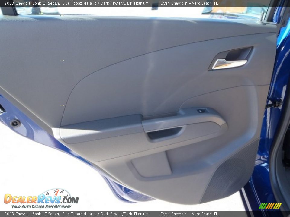 2013 Chevrolet Sonic LT Sedan Blue Topaz Metallic / Dark Pewter/Dark Titanium Photo #15